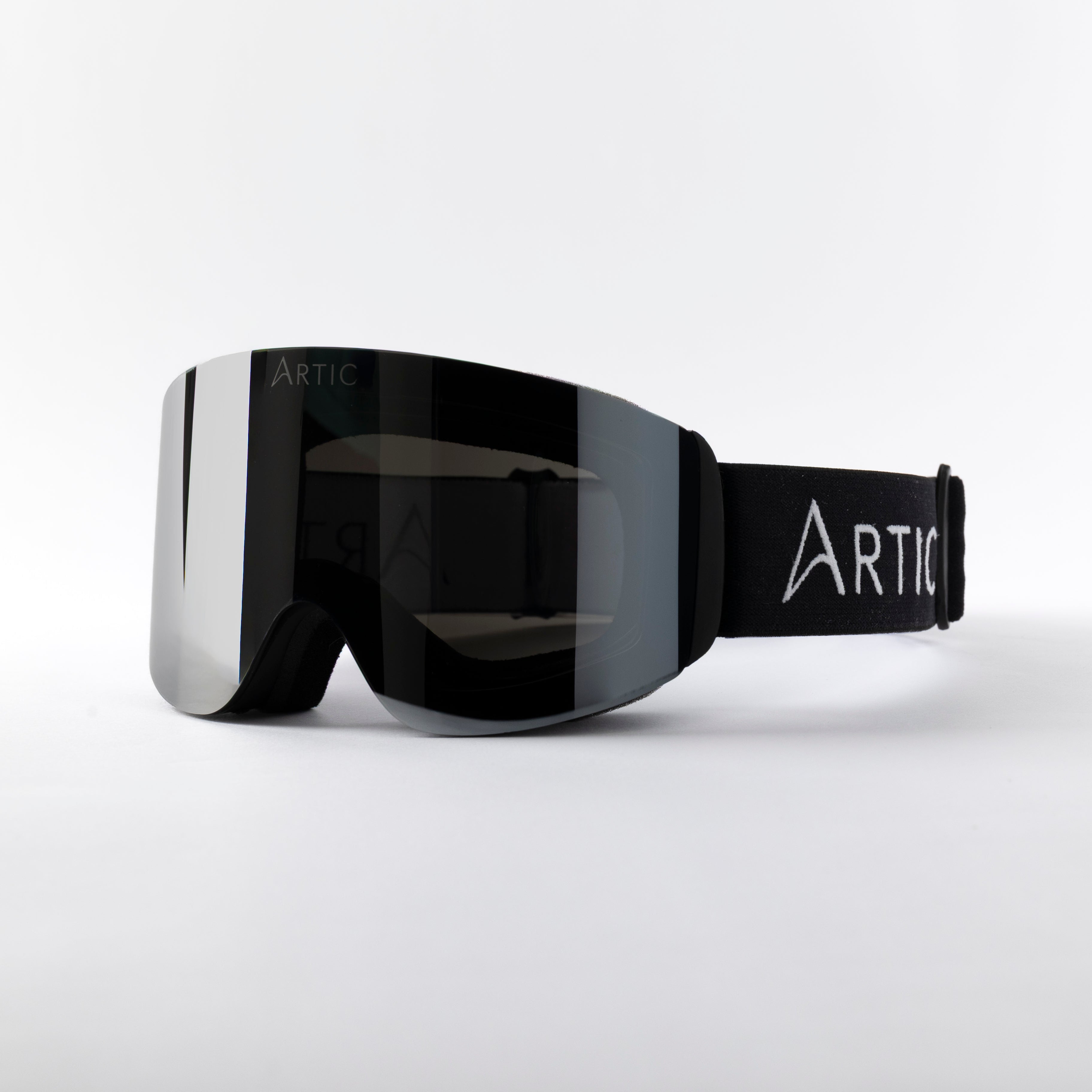Skibril met zwarte afneembare lens